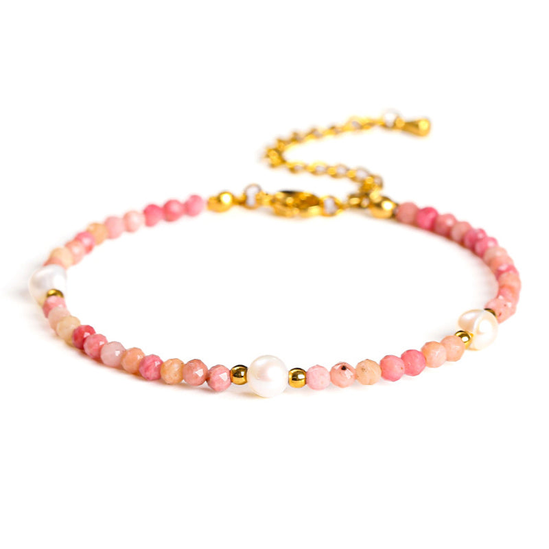 [火/FIRE] Rhodochrosite Bracelet · 桃夭