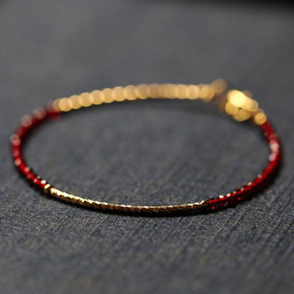 [火/FIRE] Red Spinel Bracelet · 紅姻