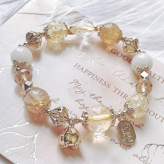 [金/METAL] Citrine Bracelet · 財