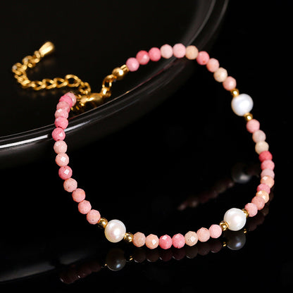 [火/FIRE] Rhodochrosite Bracelet · 桃夭