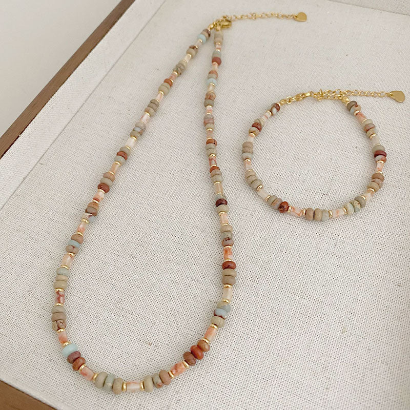 [土/EARTH] Desert Sunset Multi-Stone Necklace · 阿吉