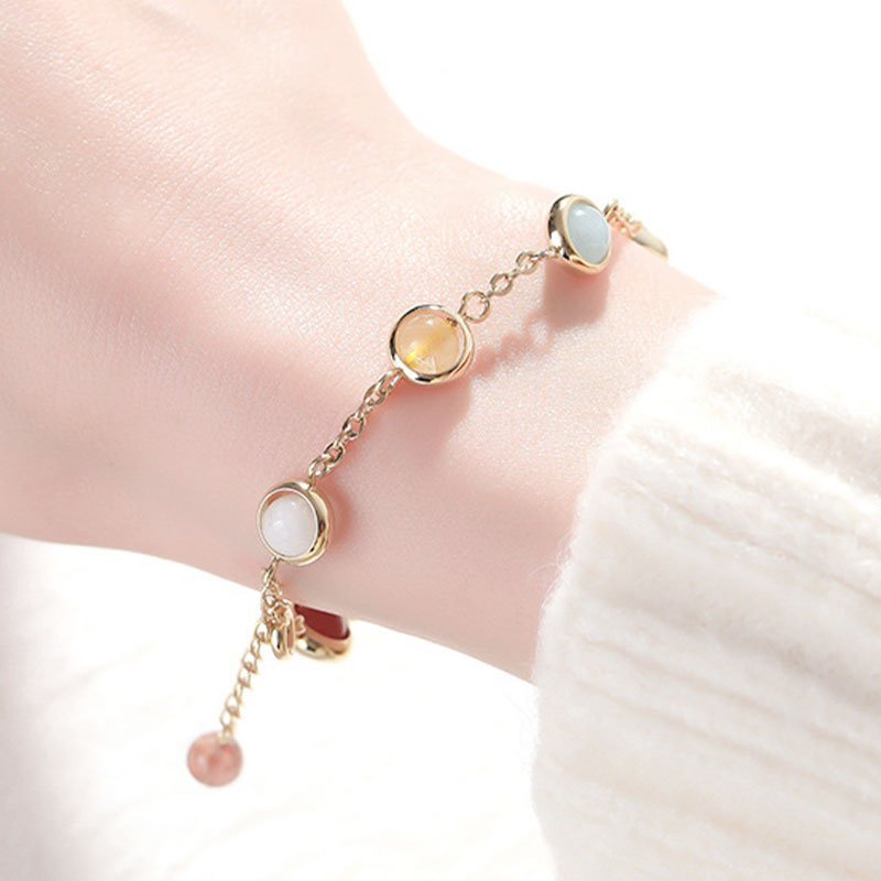 [土/EARTH] Rainbow Lucky Bead Bracelet · 虹