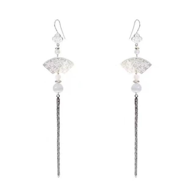 Moonlight Mandarin Tassel Earrings