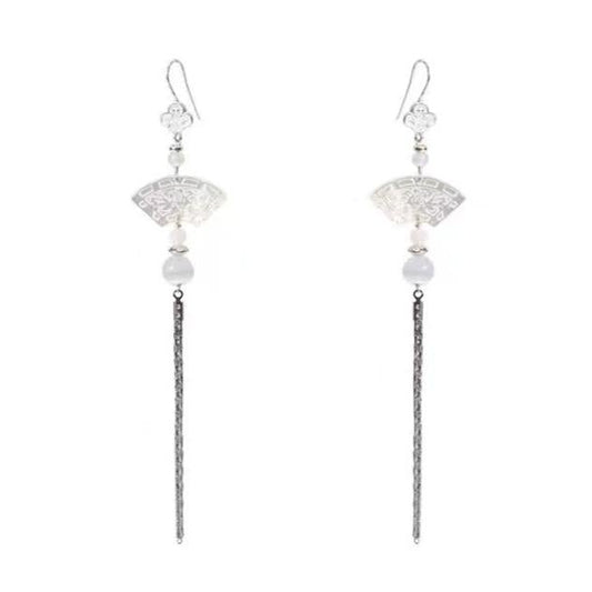 Moonlight Mandarin Tassel Earrings