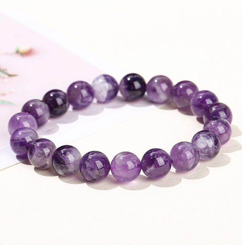 [水/WATER] Amethyst Gemstone Bracelet · 堇