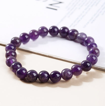 [水/WATER] Amethyst Gemstone Bracelet · 堇