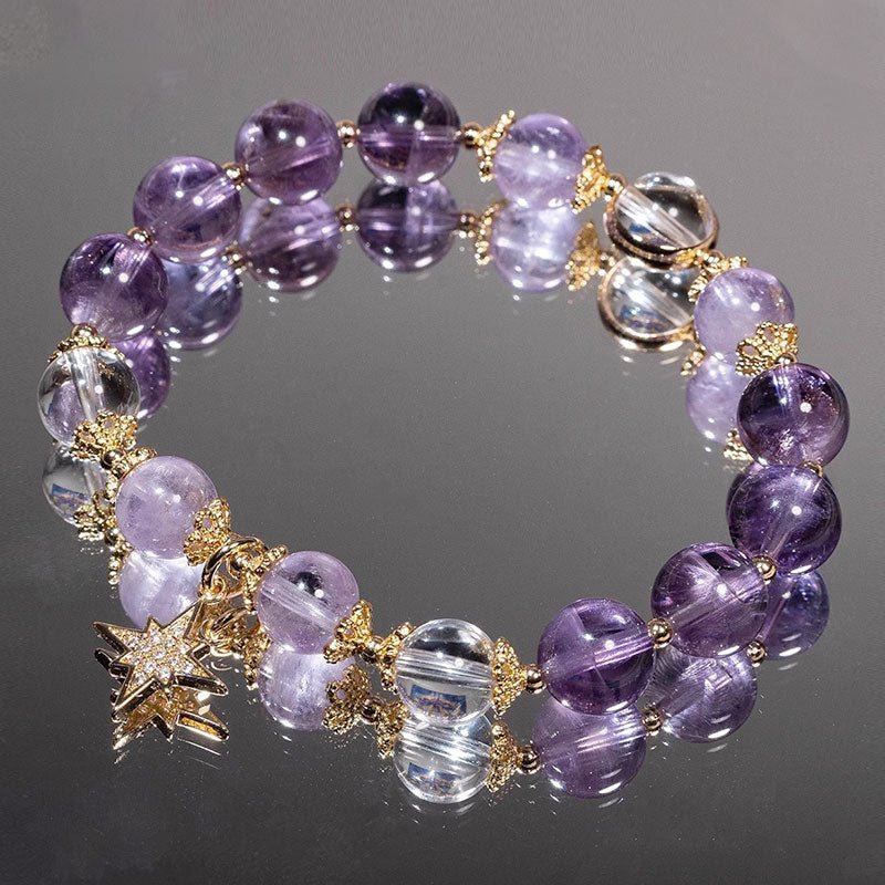 [水/WATER] Amethyst Star Moon Bracelet · 星月