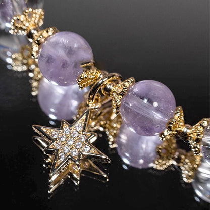 [水/WATER] Amethyst Star Moon Bracelet · 星月