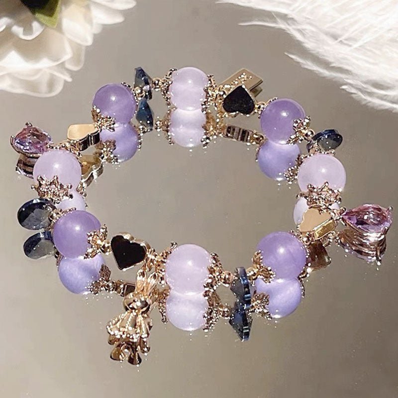 [水/WATER] Amethyst Star Moon Bracelet · 星月