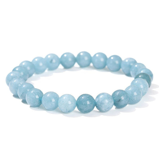 [水/WATER] Aquamarine Gemstone Bracelet · 霧靄